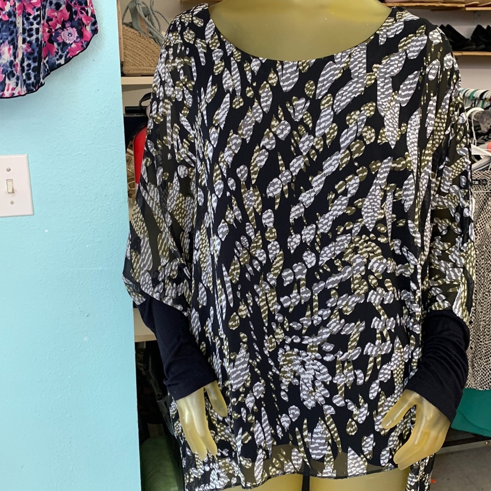 Lane Bryant Butterfly plus size top